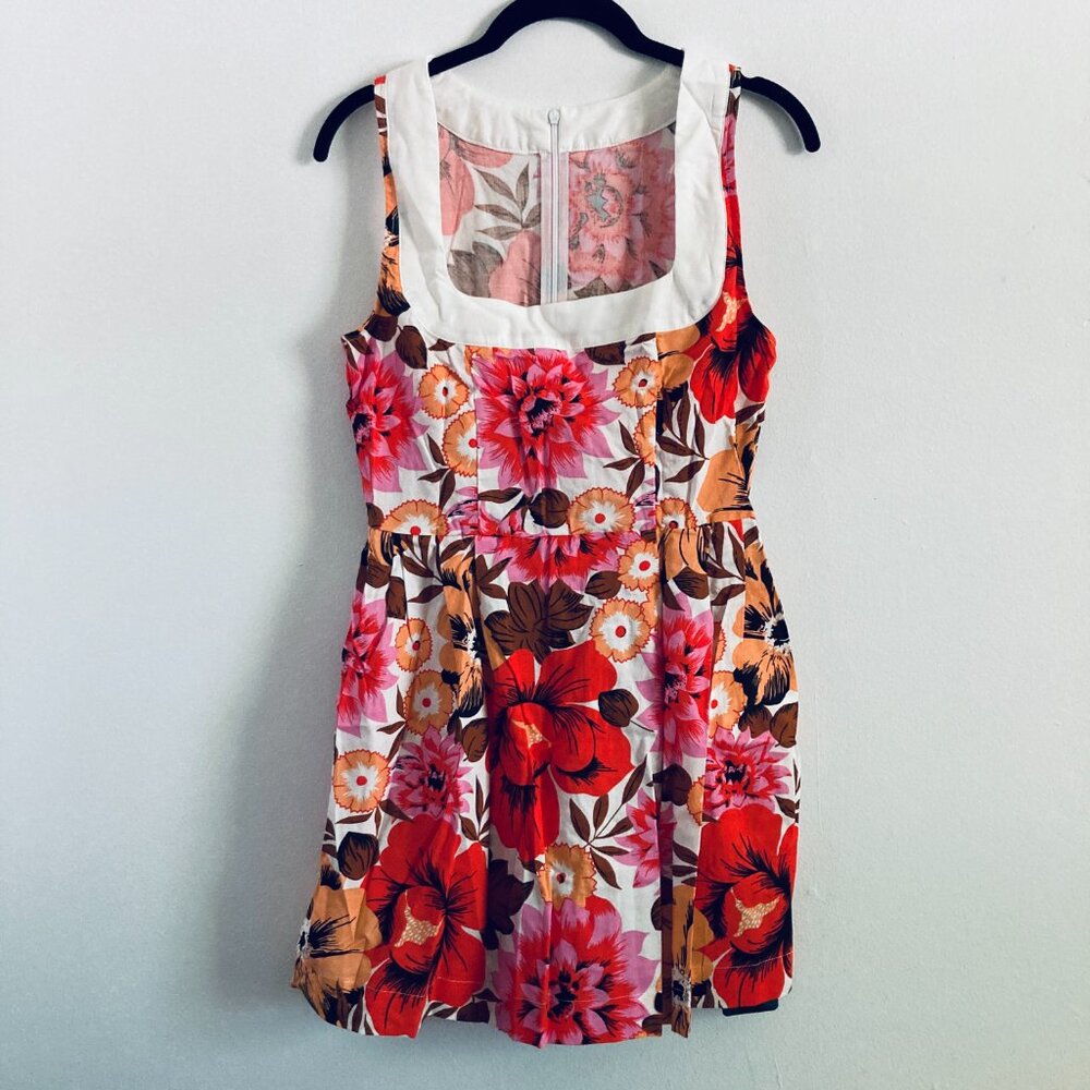 Retro Floral Print Dress - Picture 1 of 6